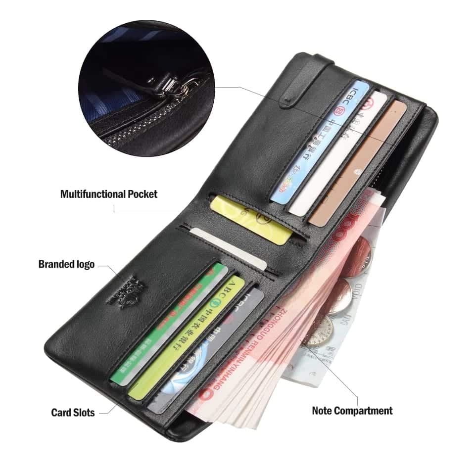 Bison Denim Men’s Cow Leather Wallet - Image 2