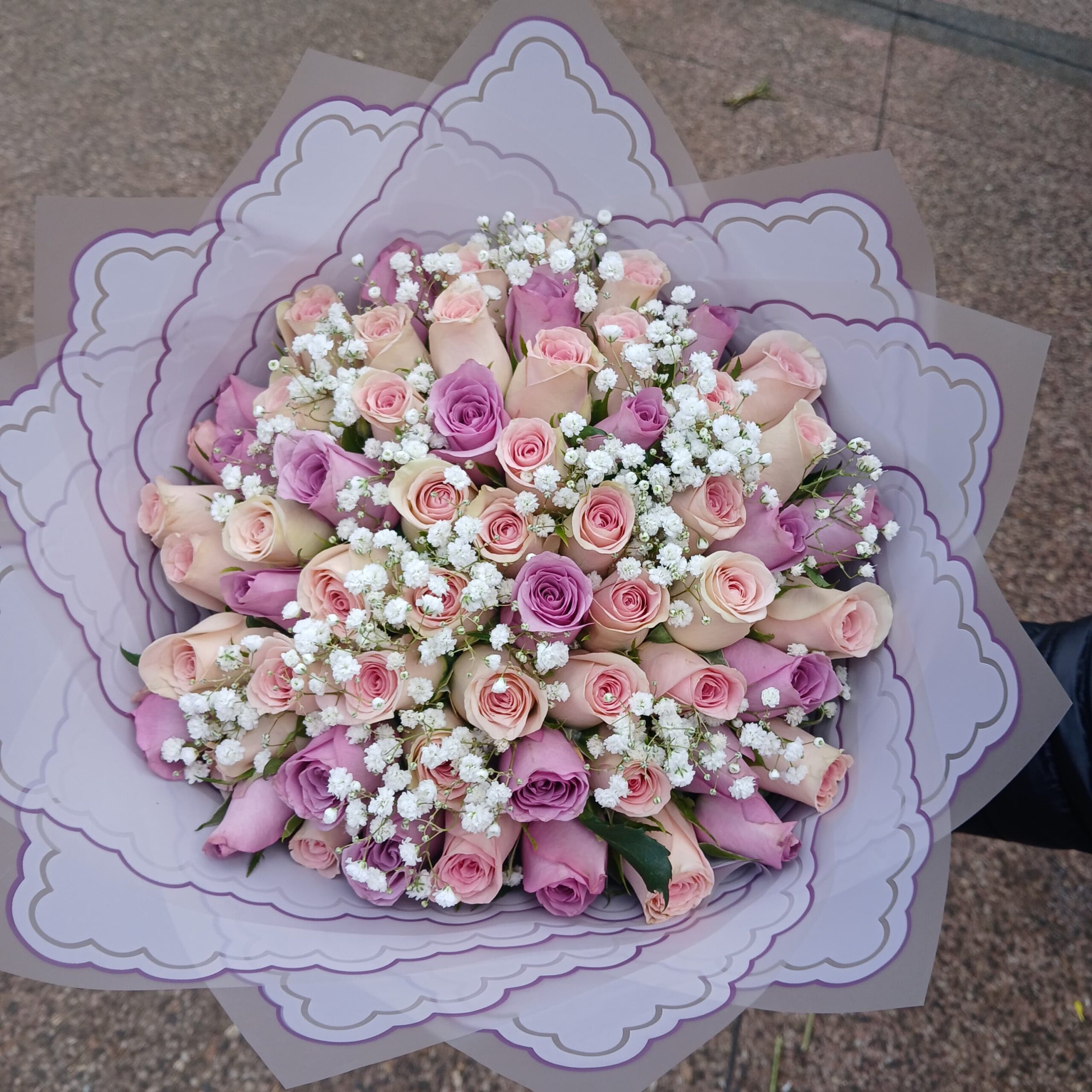 Adorable pink and purple Roses